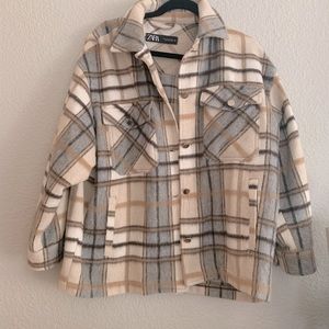 Zara plaid Shacket